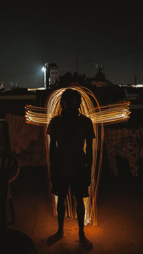 Free stock photo of artificial light, at night, back light Stock Photo