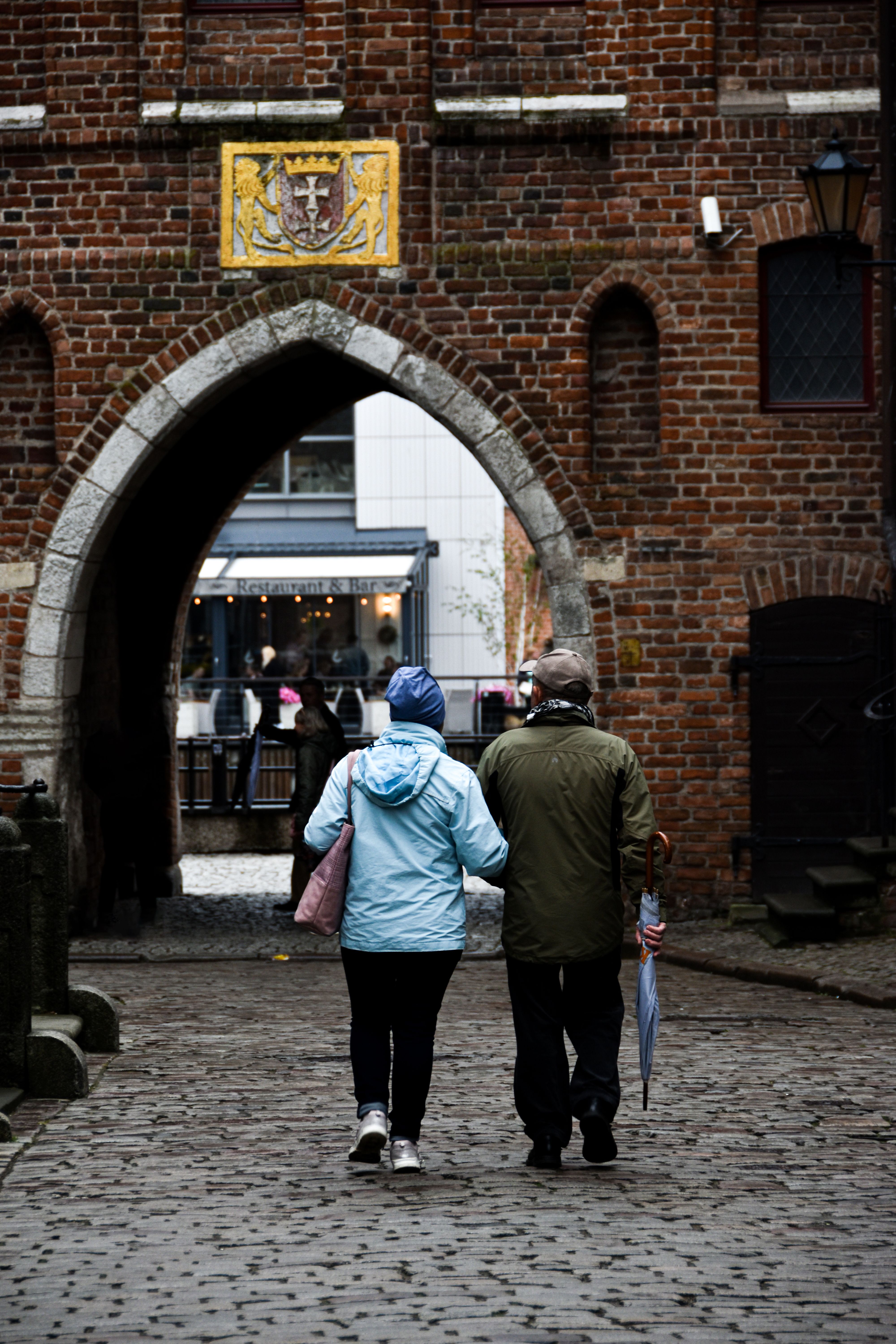 Back View of a Couple Walking Together · Free Stock Photo