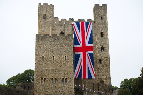 Foto d'estoc gratuïta de Anglaterra, bandera, castell