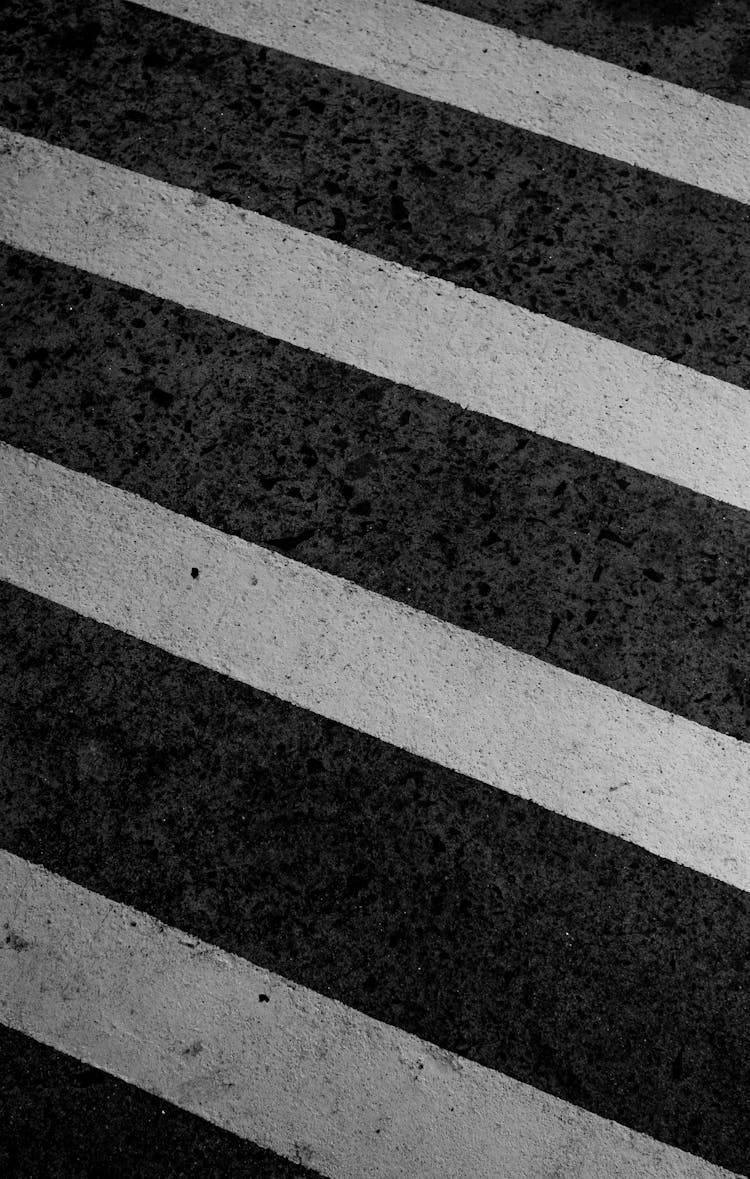 White Stripes On Asphalt