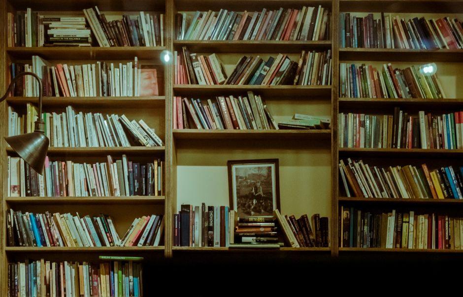 Buy the Perfect Bookshelf in Nagpur: 5 Essential Tips for Choosing Foldable Furniture Modern living room with compact bookshelves and book lovers