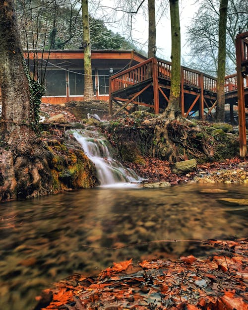 Foto d'estoc gratuïta de aigua, baralla, casa de fusta