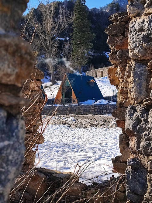 Mountain Huts in Winter 