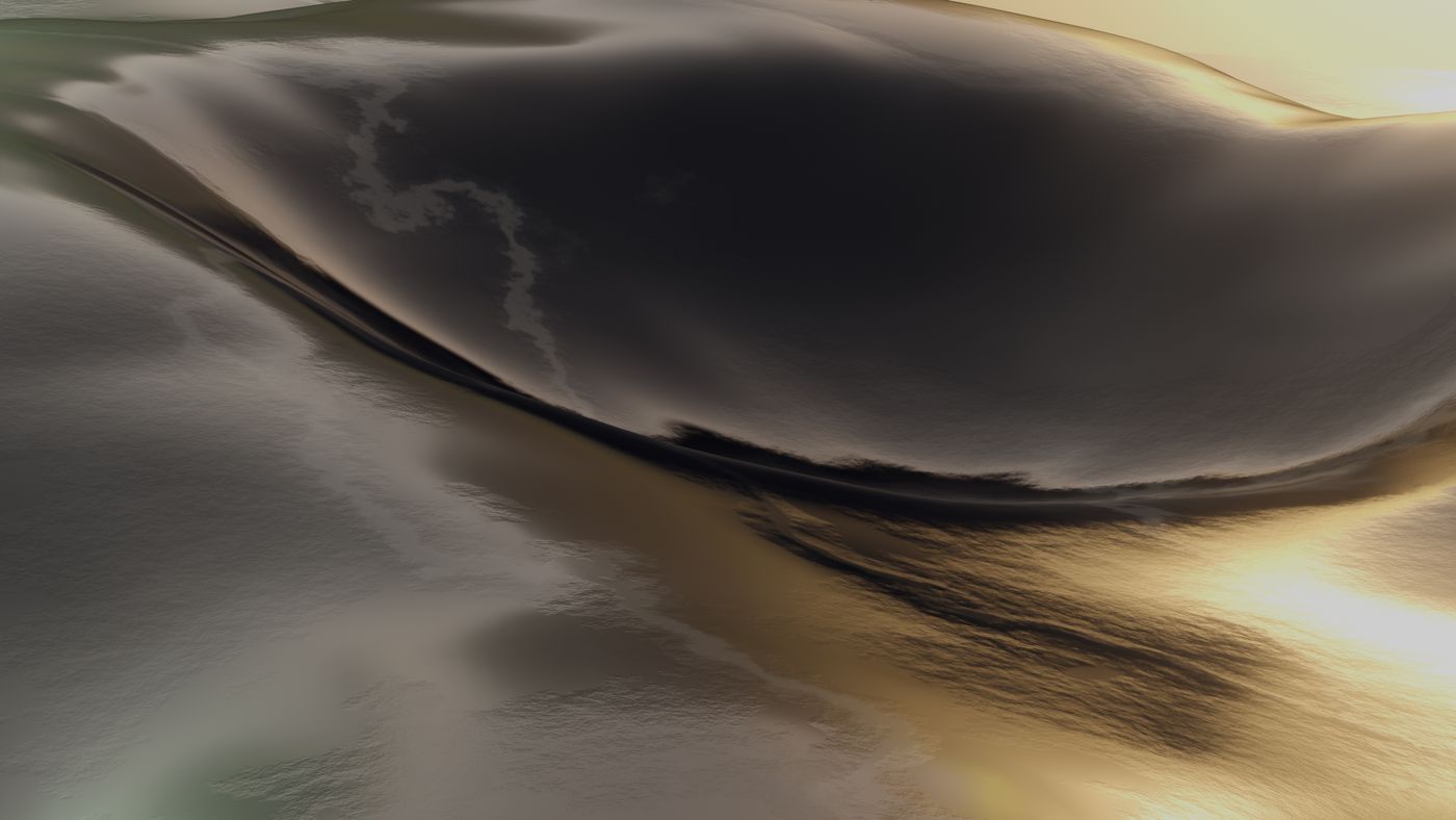 Metallic waves reflecting light in a fluid abstract pattern — photo by Steve A Johnson on Pexels