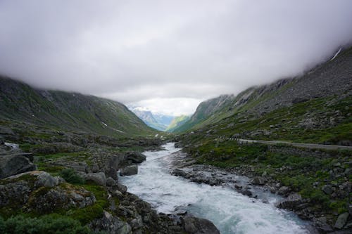 River Between Green Mountains