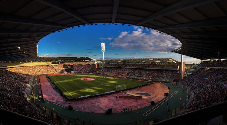 Crowd Of People At The King Baudouin Stadium