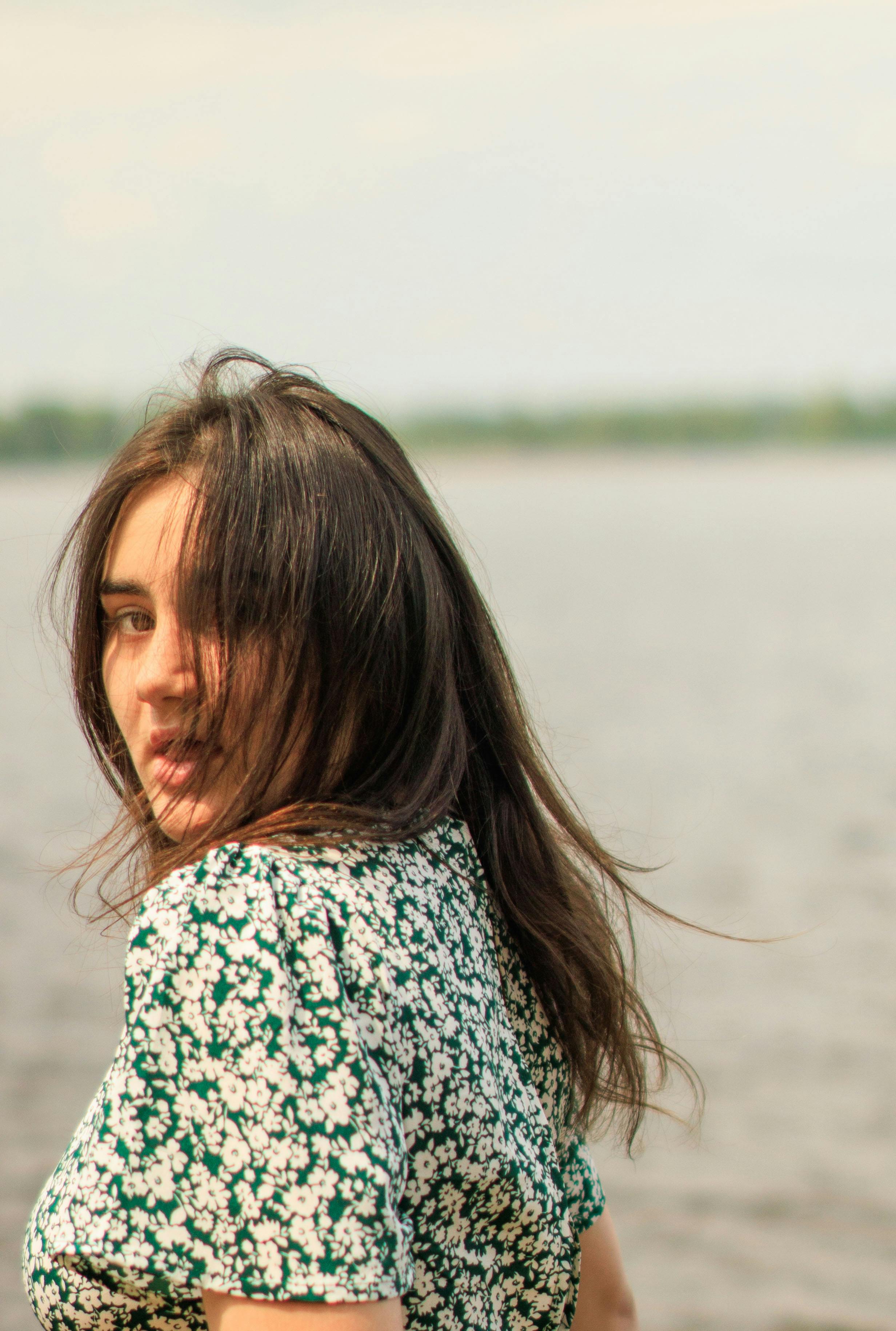 Beautiful Woman Looking Back · Free