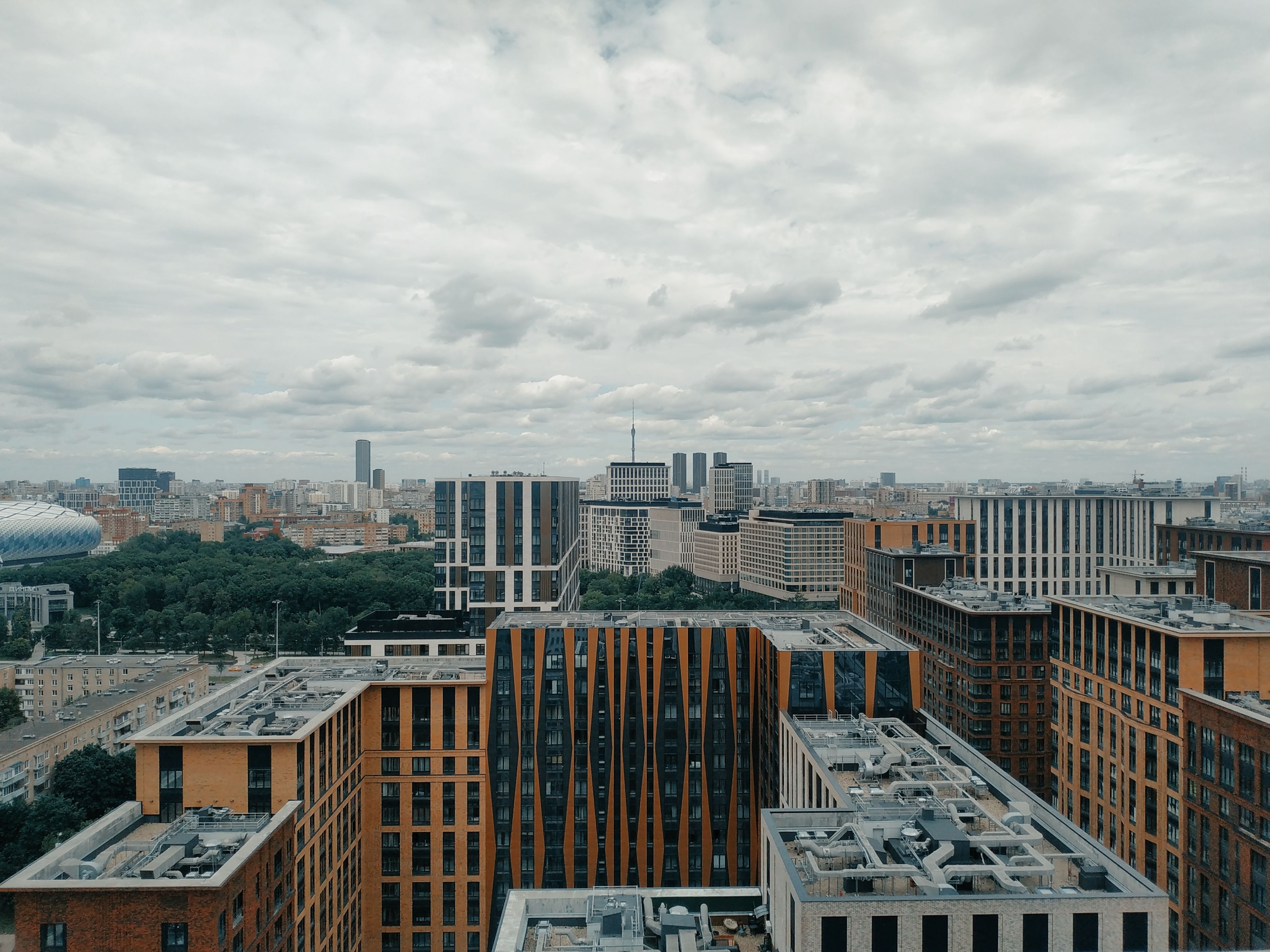 Aerial Photography of City Buildings under the Cloudy Sky · Free Stock ...