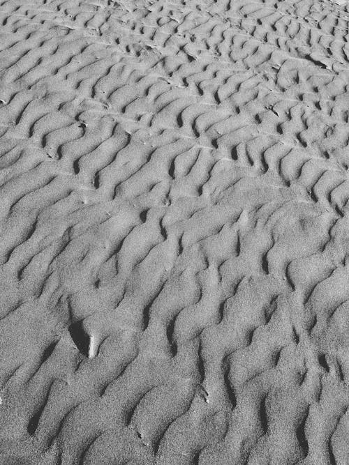 A Grayscale of Sand with a Pattern