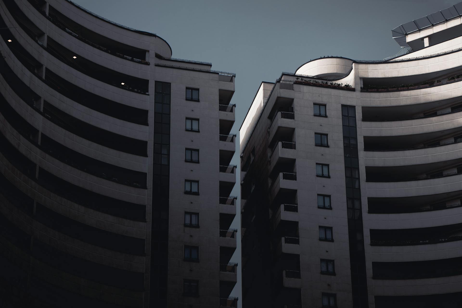 Elegant high-rise buildings in Tehran showcase modern architectural design.