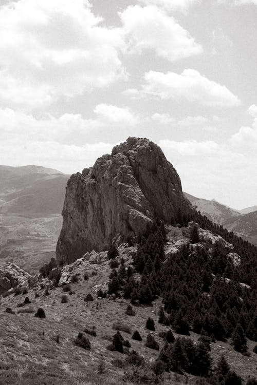 Kostenloses Stock Foto zu bäume, berge, bewölkter himmel