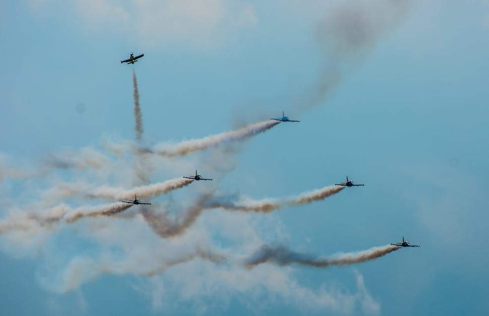 Six Jet Planes on Air Show · Free Stock Photo