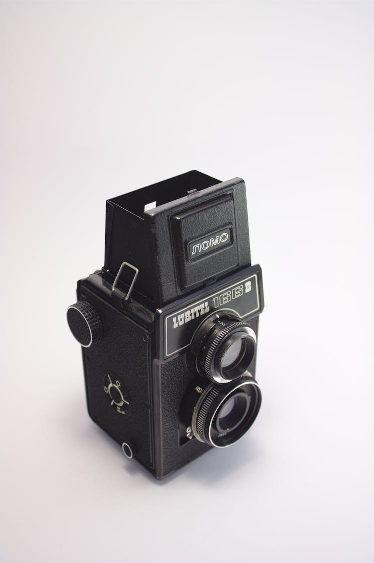 Black Twin Lens Camera