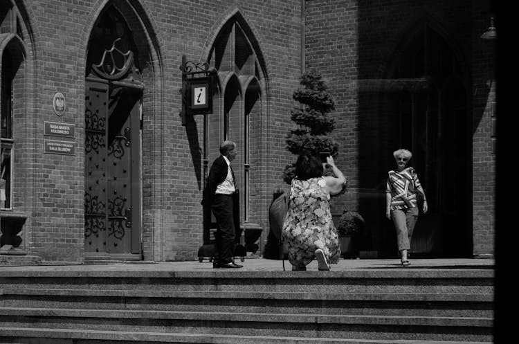 People Photographing At City Hall