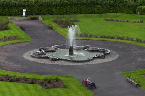 Kostenloses Stock Foto zu brunnen, drohne erschossen, luftaufnahmen