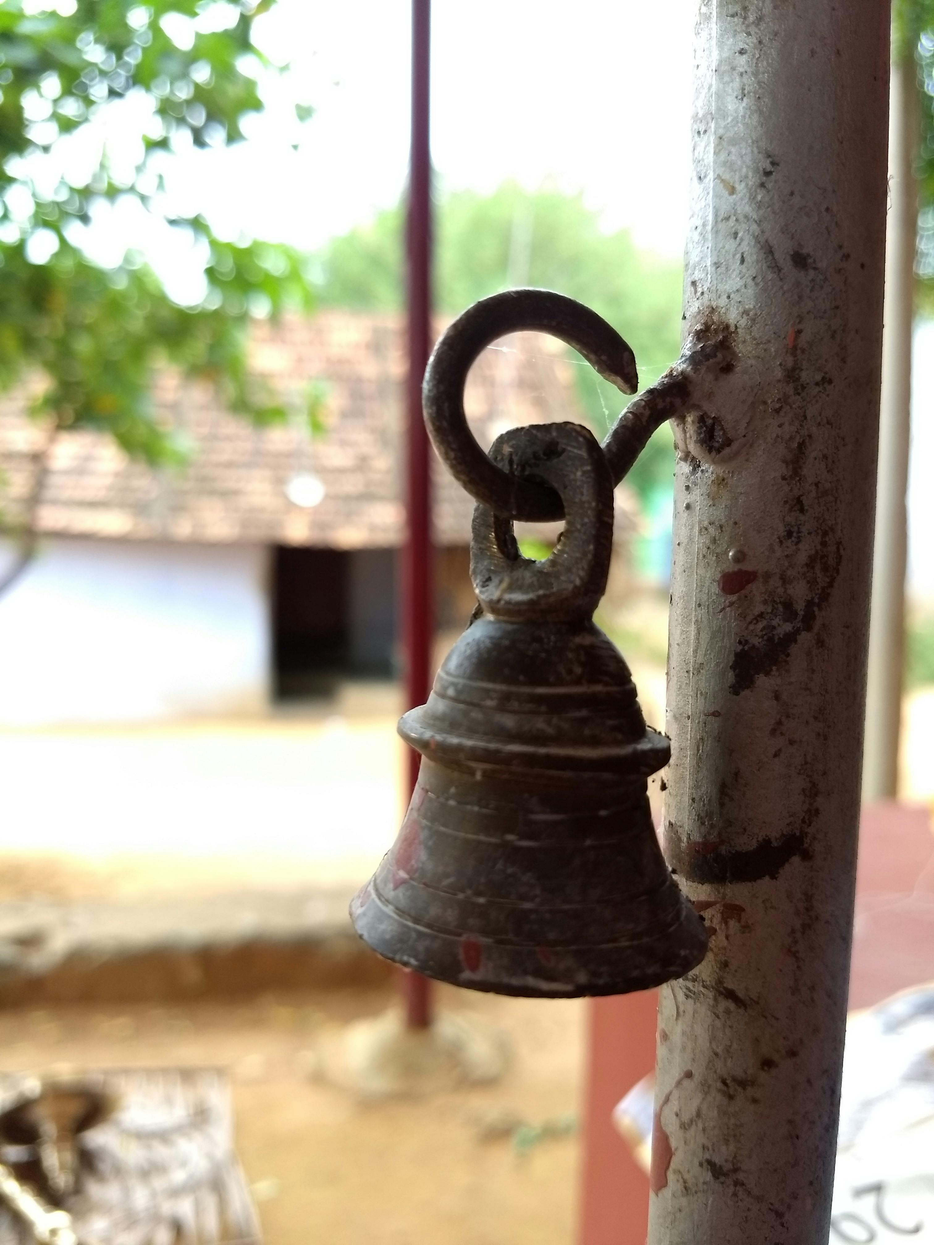 Free stock photo of bell, hindu, Hindu Small Temple Bell Holy Bell