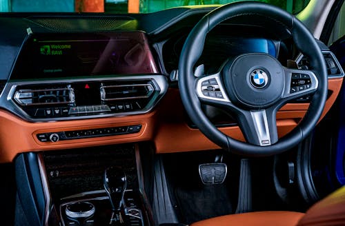 Gratis arkivbilde med bilinteriør, BMW, dashbord