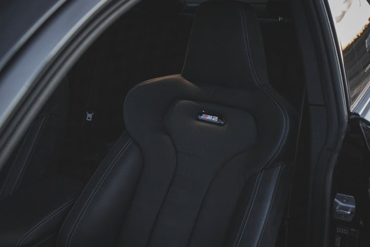 Photograph Of A Black Car Seat