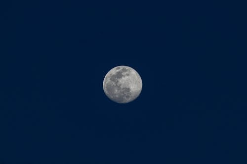 A Full Moon in the Night Sky