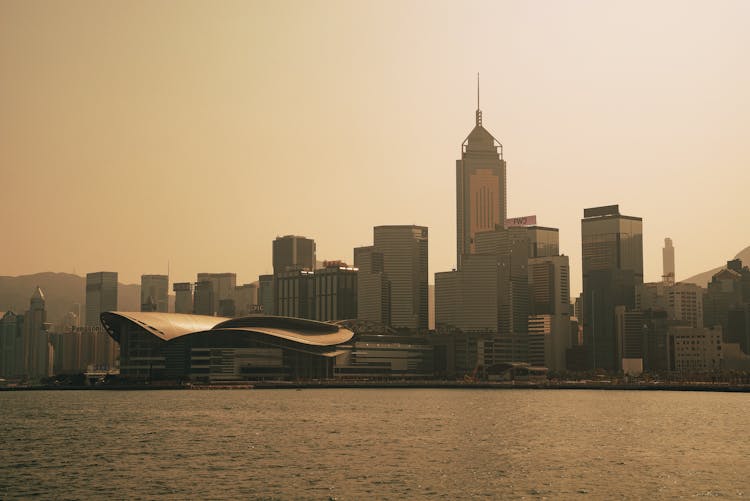 A Victoria Harbour Near The Body Of Water