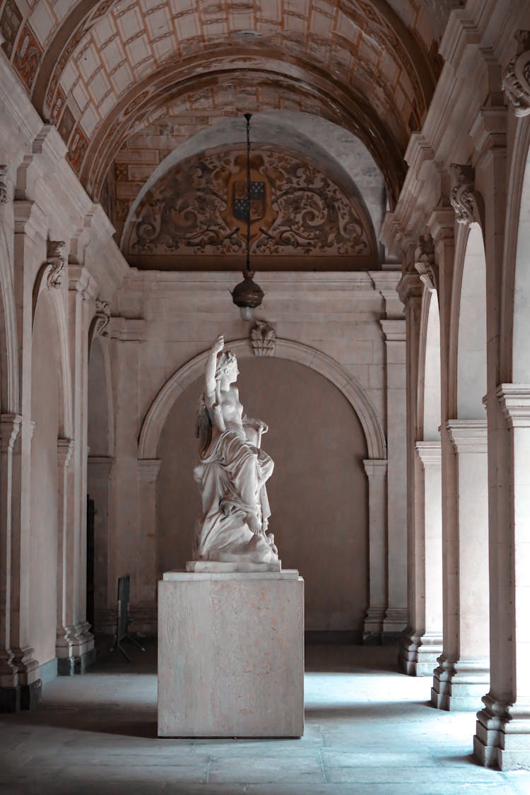 Ornamented Ceiling Over Sculpture