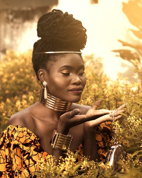 Ingyenes stockfotó afrikai nő, ékszerek, fekete nő témában