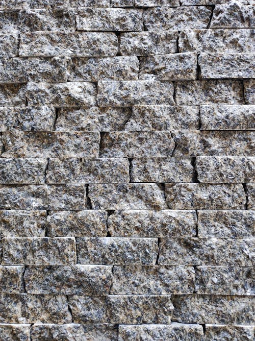 Gray Brick Wall in Close Up Photography
