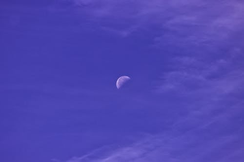 Kostnadsfria Kostnadsfri bild av halvmåne, himmel, kväll Stock foto