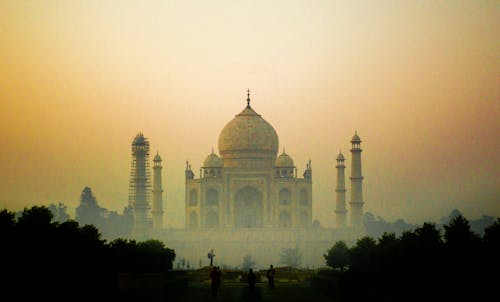 Taj Mahal Surrounded by Fog