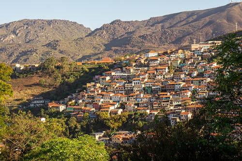 Mountains and a Town 