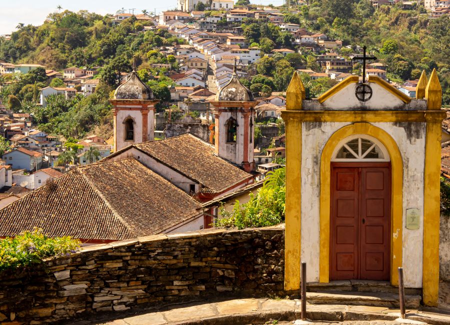 Explore the stunning colonial architecture of Ouro Preto with its iconic churches and historic streets.