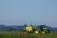 John Deere Tractor with field sprayer