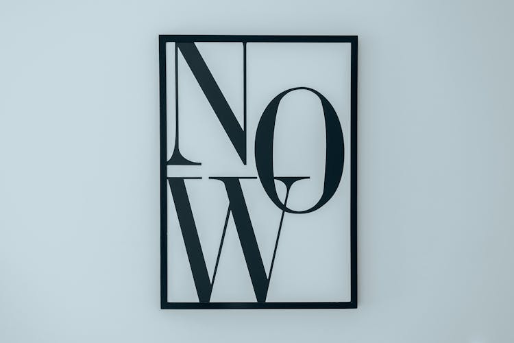 Now Letters In Frame