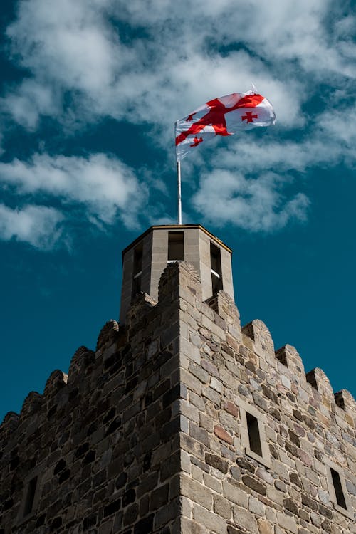 Free stock photo of castle, flag, fortress Stock Photo