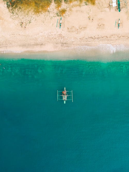 Foto profissional grátis de aerofotografia, barco, corpo d'água