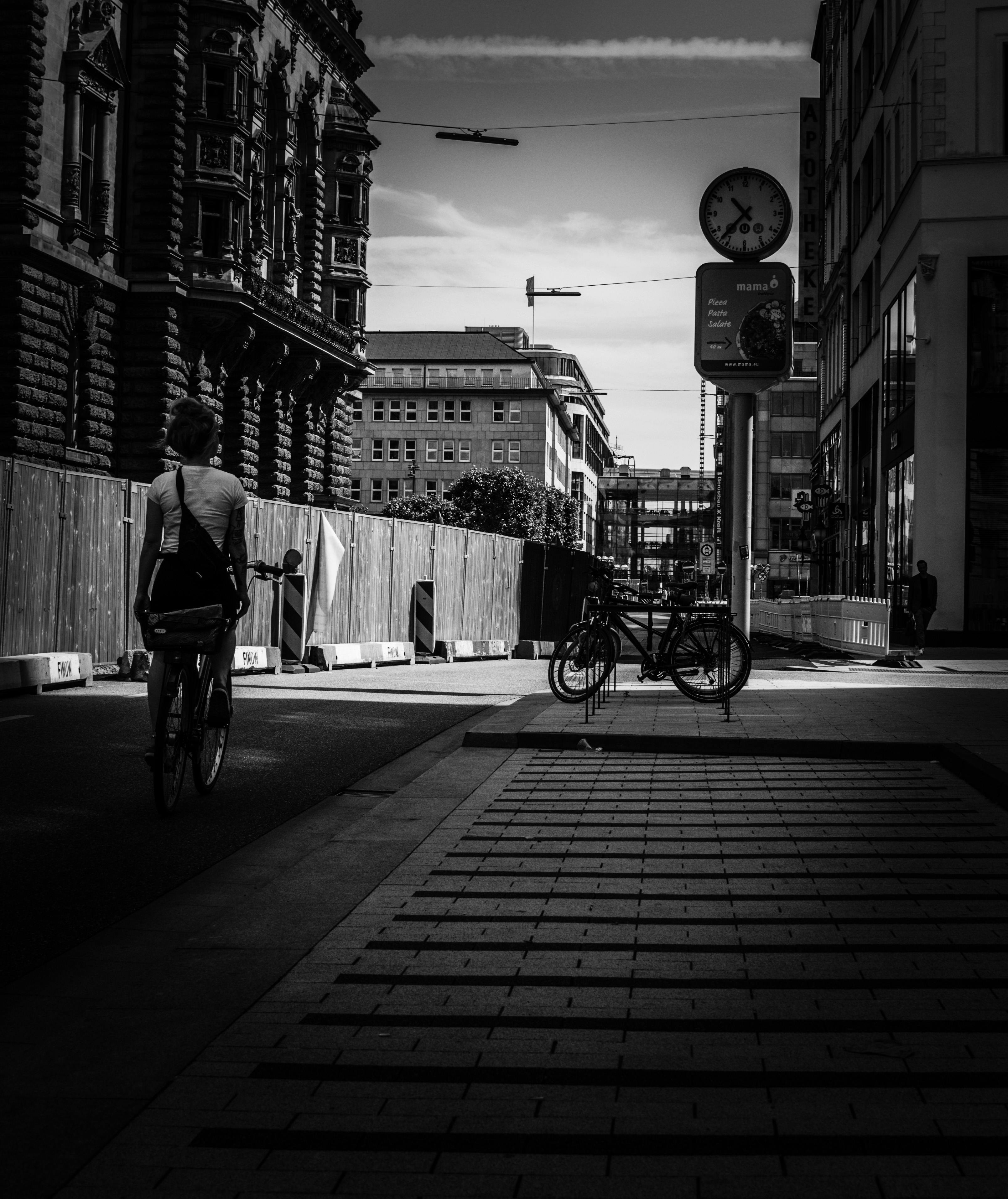 Grayscale Photography Of Bicycles · Free Stock Photo