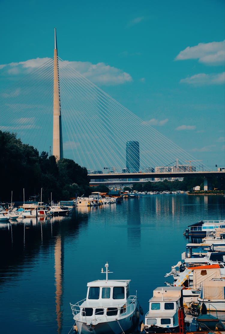 Ada Bridge In Belgrade, Serbia