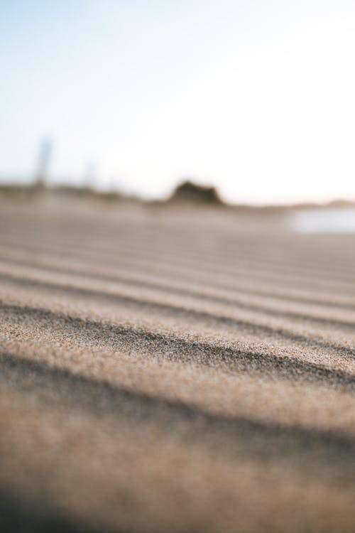 Brown Sand in Close-up Photography