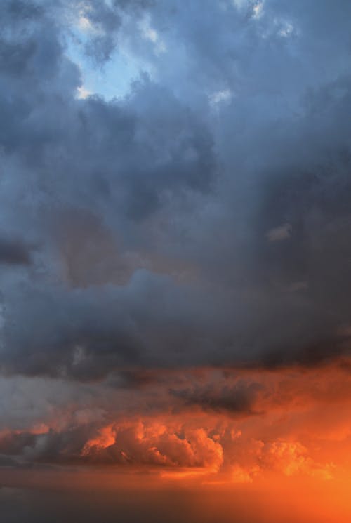 Gray Clouds at Sunset