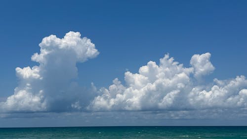 Free stock photo of above clouds, atlantic ocean, blue ocean