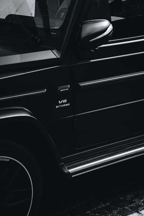 Black Vehicle in Close Up Photography