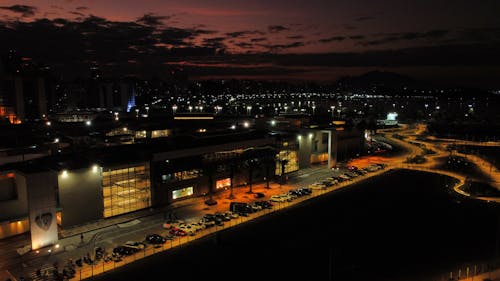 Foto profissional grátis de aerofotografia, anoitecer, boa noite