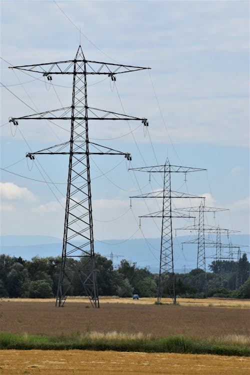 Free Photograph of Transmission Towers Stock Photo