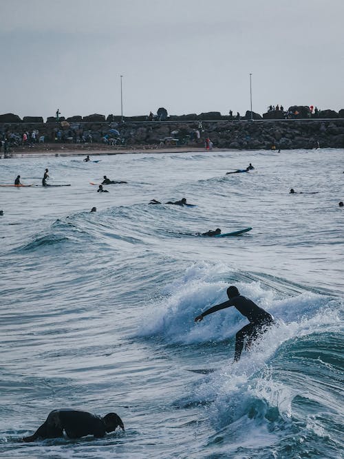 Foto d'estoc gratuïta de esbarjo, esport aquàtic, fent surf