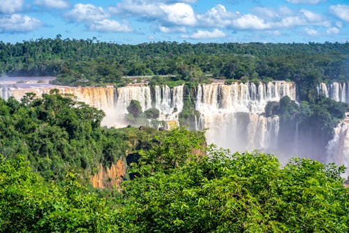 Cloudy Sky above Iguazu Falls 