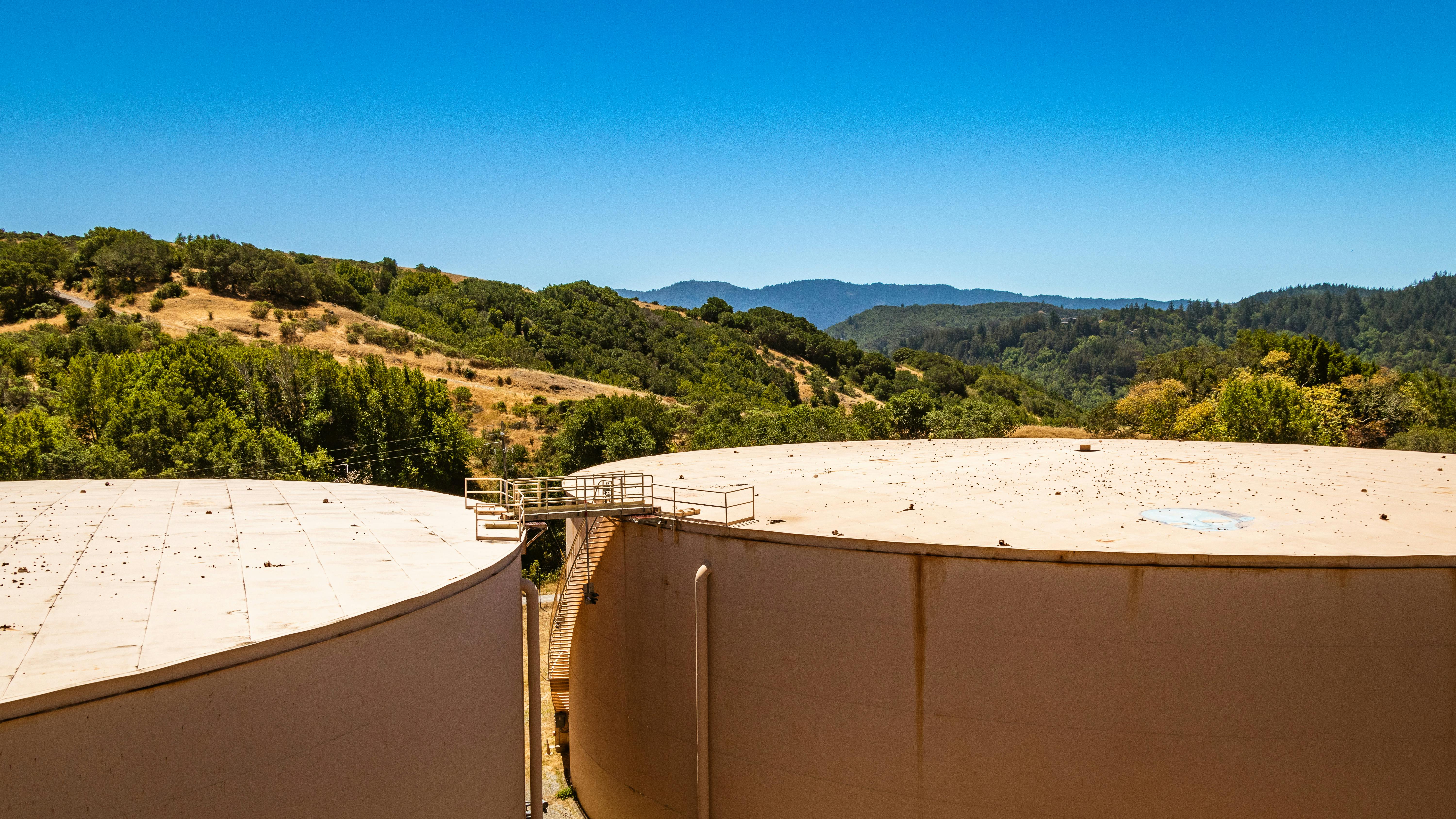 Metal Storage Tanks · Free Stock Photo