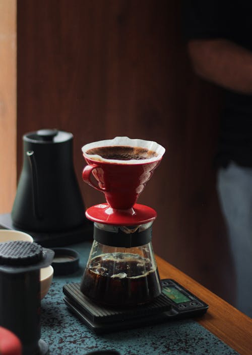 Free Photograph of Coffee being Brewed Stock Photo