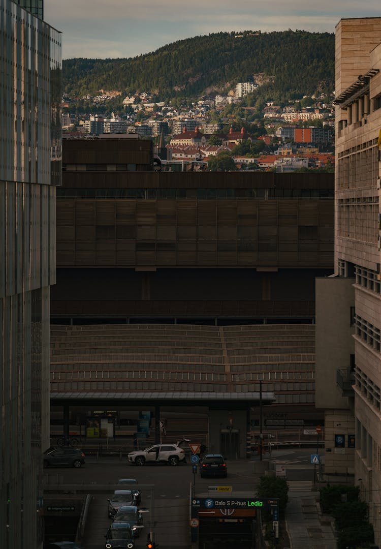 Photograph Of Cars Between High-Rises