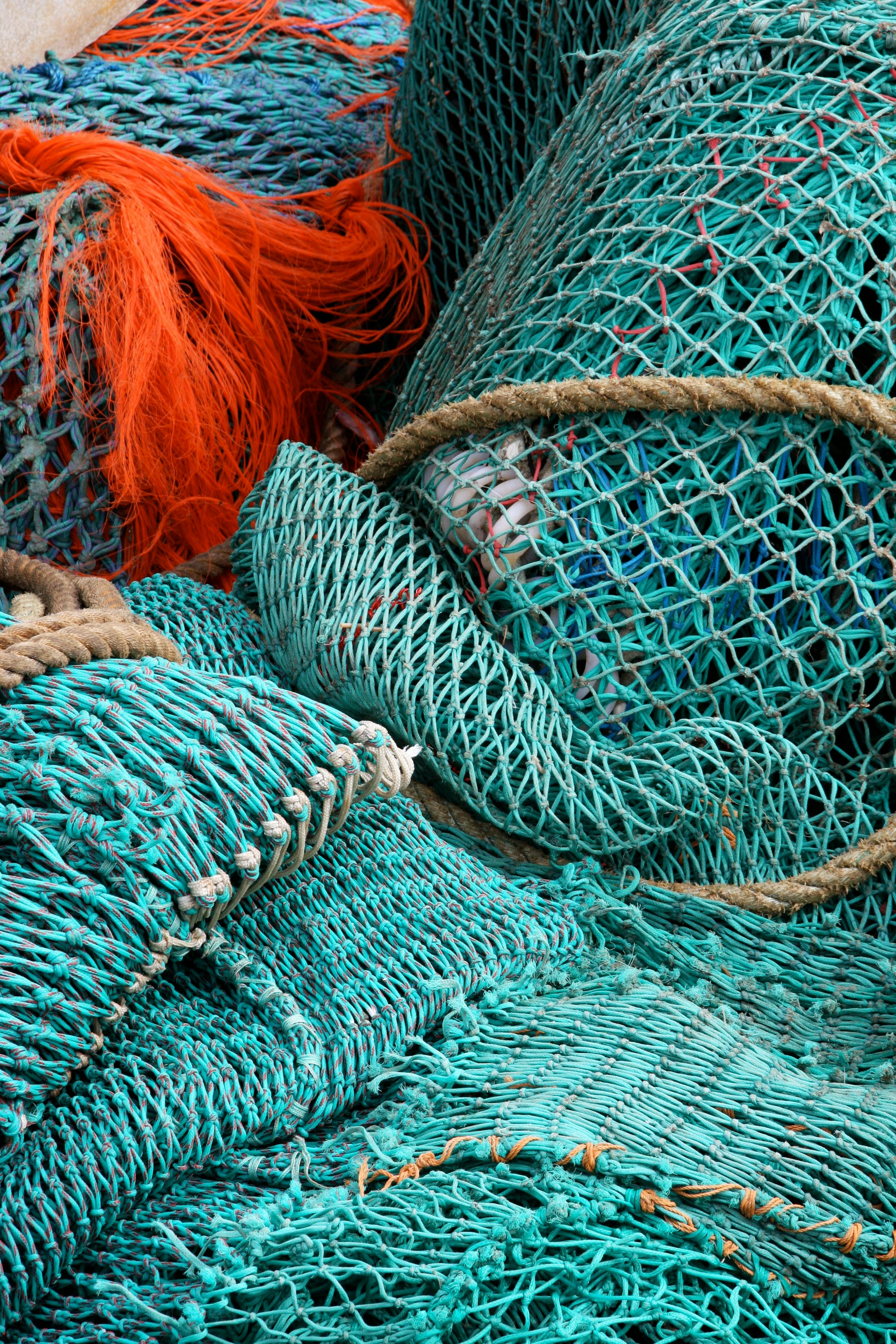 Close-Up Photo of Fishing Nets · Free Stock Photo