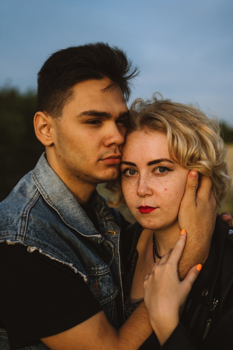 Young Couple Hugging Each Other